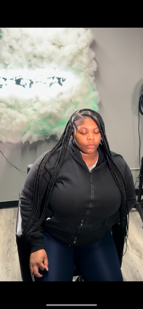 Large Knotless Braids