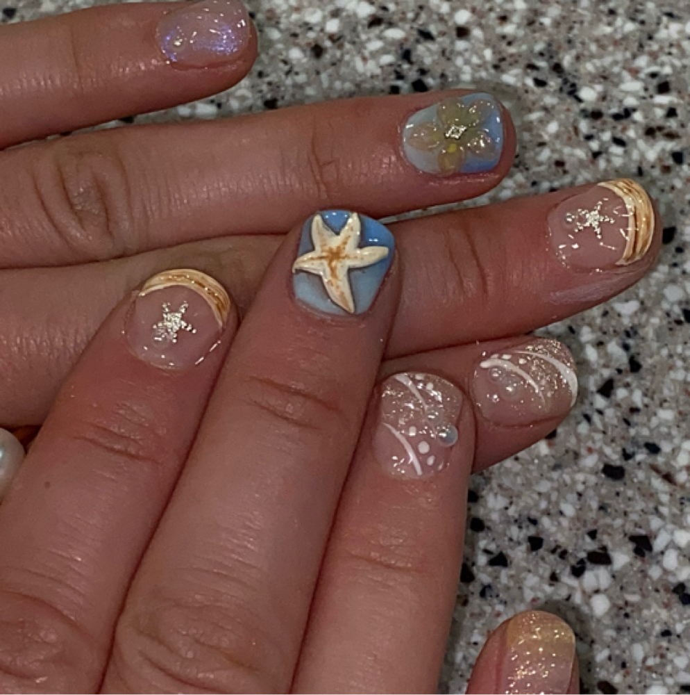Hard Gel Tier 2 Nail Art at Nails by Anna in Visalia, CA