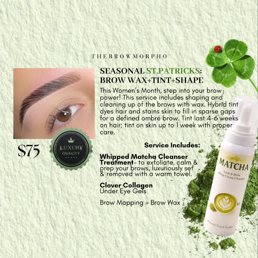 MARCH: BROW WAX+TINT+SHAPE at THEBROWMORPHO in El Paso, TX