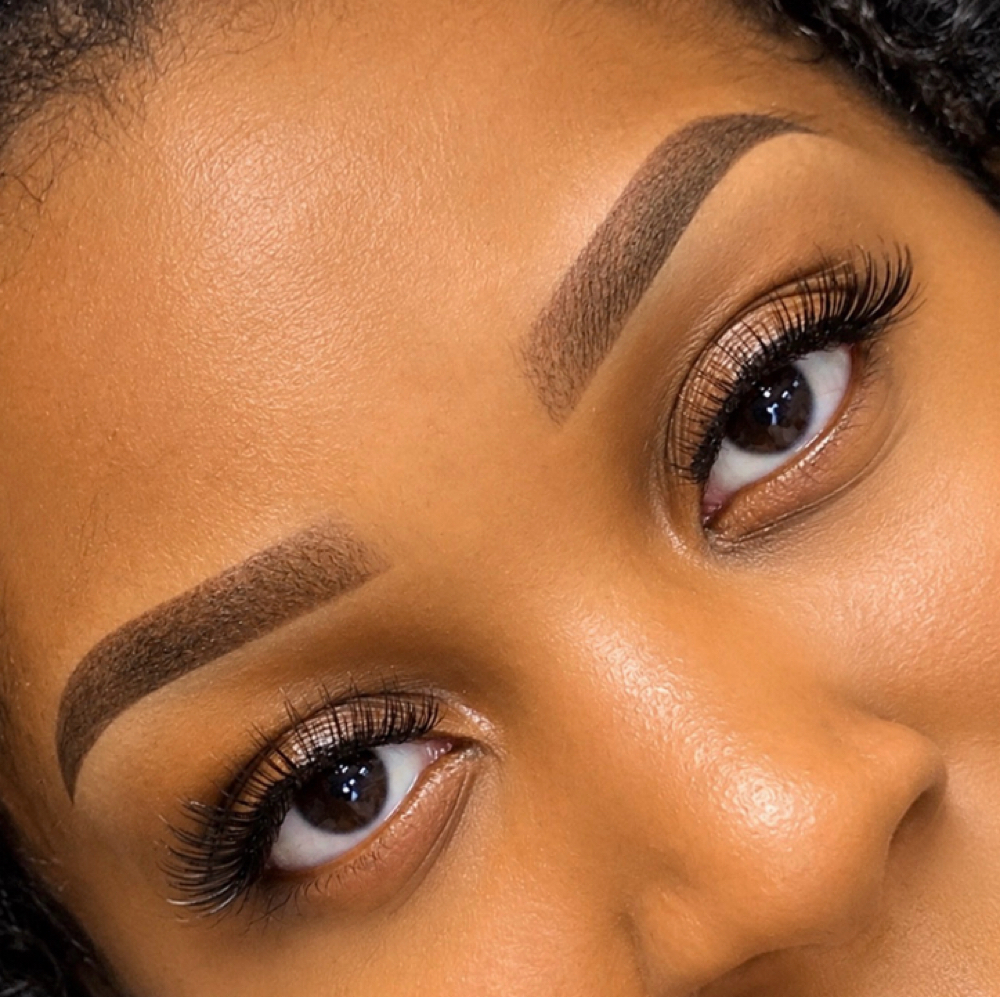 POWDERED BROWS at Xclusive Beauty N' Brows in Houston, TX
