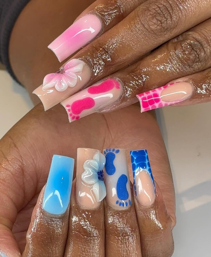Acrylic Nail Art up to 10 Nails