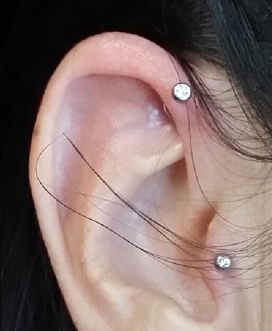 Fwd. Helix (1 piercing)