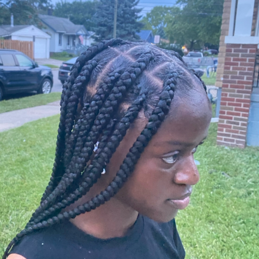 Large Knotless Box Braids at Consecrated Hands LLC in Lincoln Park, MI