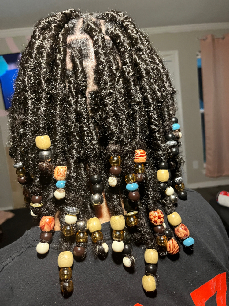 Beaded Butterfly Loc Bob