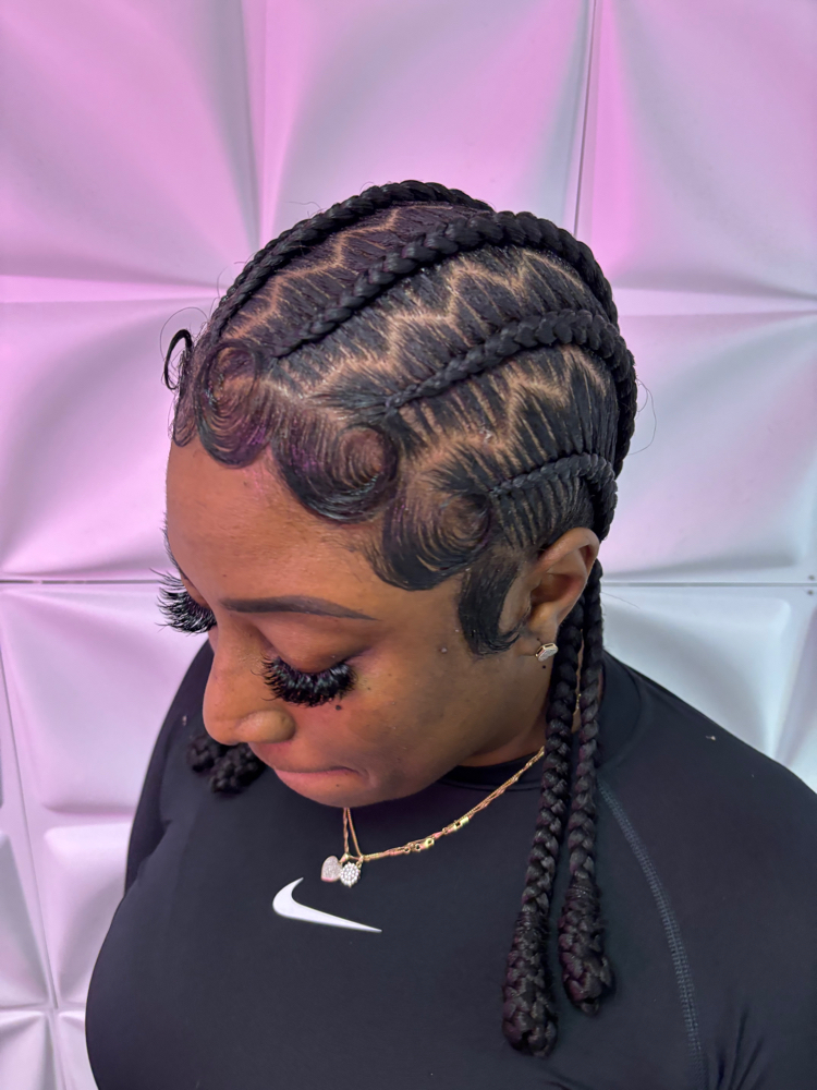 6 Barrel Stitch Braids