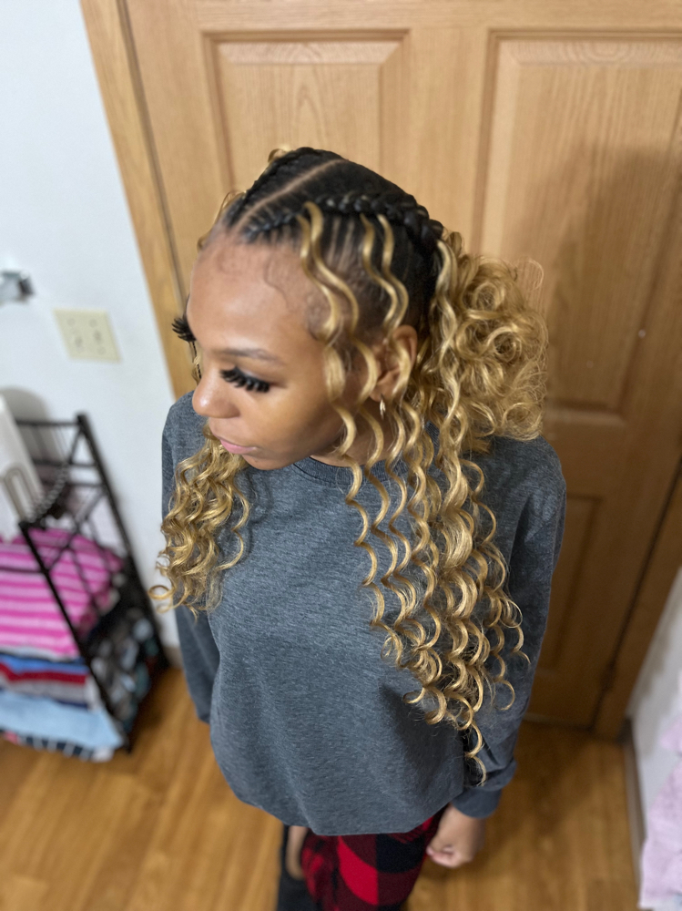 2 Feed In Braids