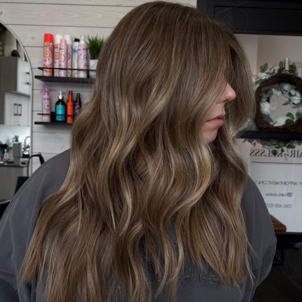 Full Balayage + Haircut at Hairbykelsss in Plainview, NY