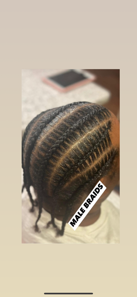Male Braids at Goddess Stylez in Sealy, TX