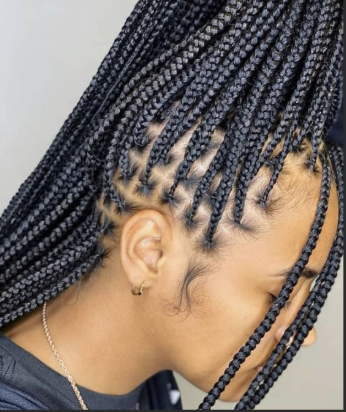 Small Knotless Braids at Braid'd by Jenn in Durham, NC