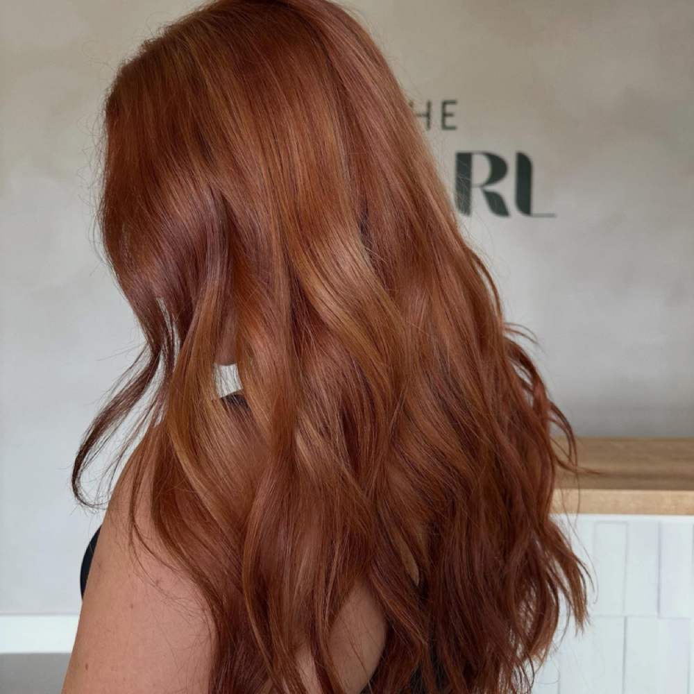 All over color at Hair By Care in Sand Lake, MI