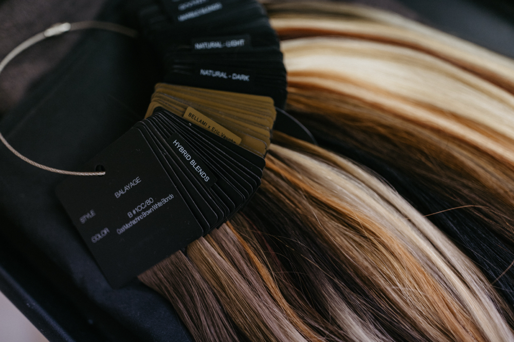 Hand Tied Weft Installation at Alexa Cook in New Castle, PA