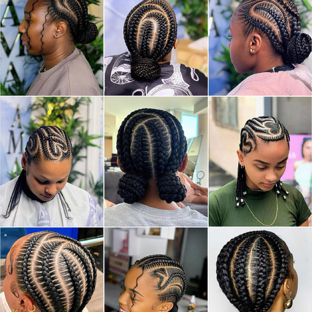 Feed In Braids (Service) at Luxe beauty salon in Brockton, MA