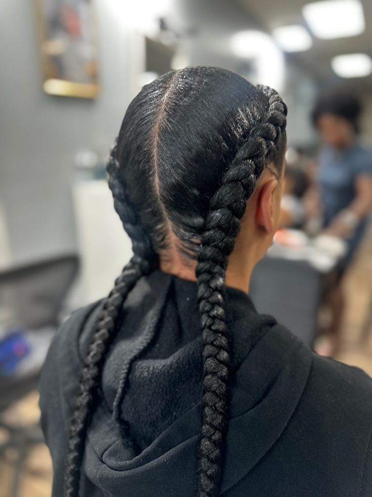 Two braids w/ extensions