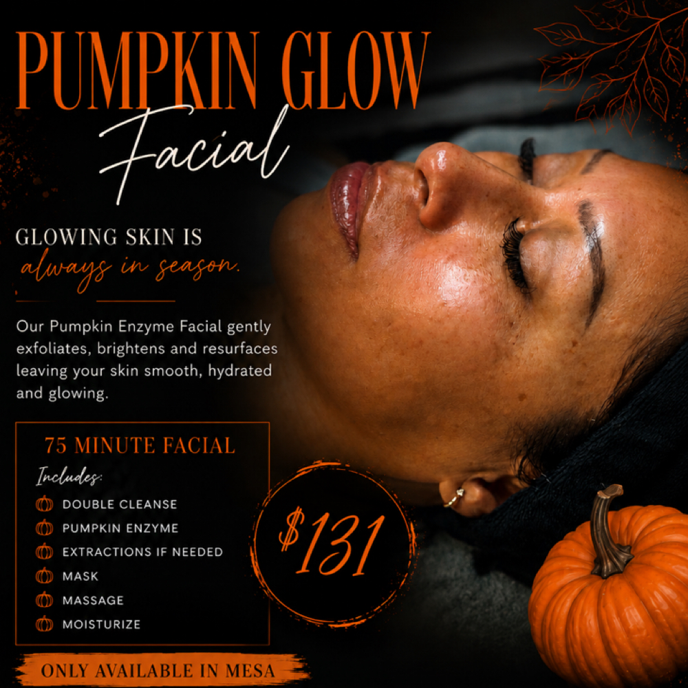 Pumpkin Glow Facial at Riot Lash Co. in Mesa, AZ