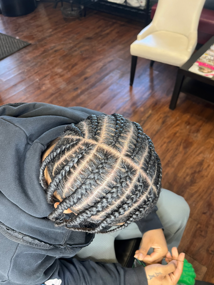 Mens Cornrows Up To Twelve