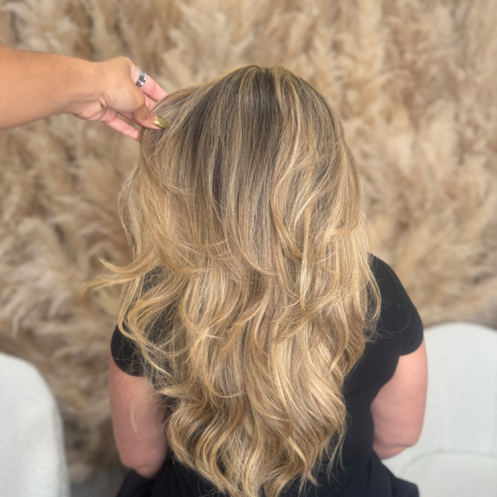 Womens haircut at Curl Haven in Woodbridge, NJ