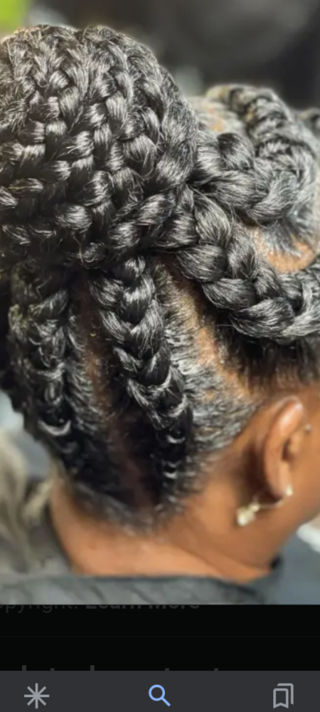 70 & BETTER CORNROW UPDO