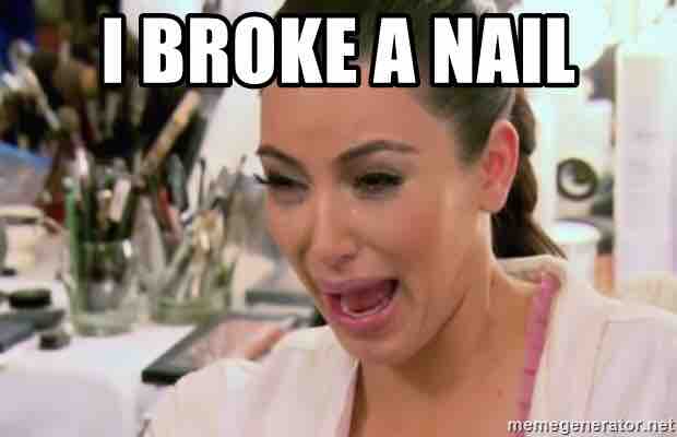 putting nail on broken nailTikTok Search
