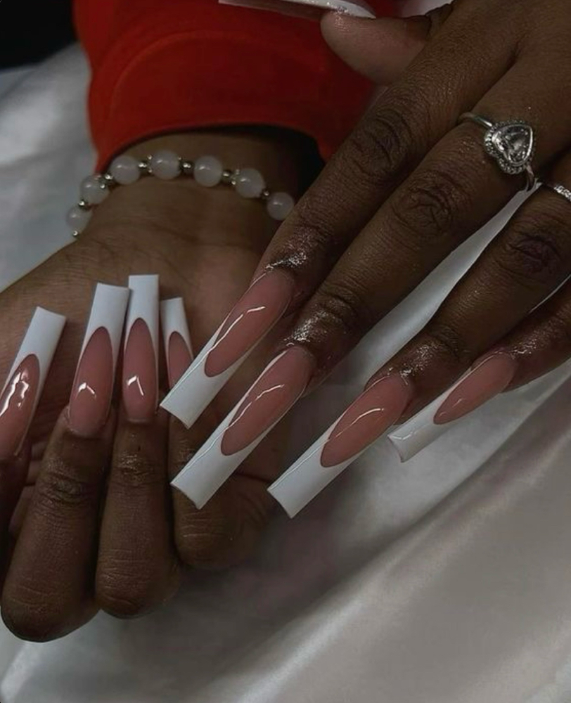 Full Set XL French Tip