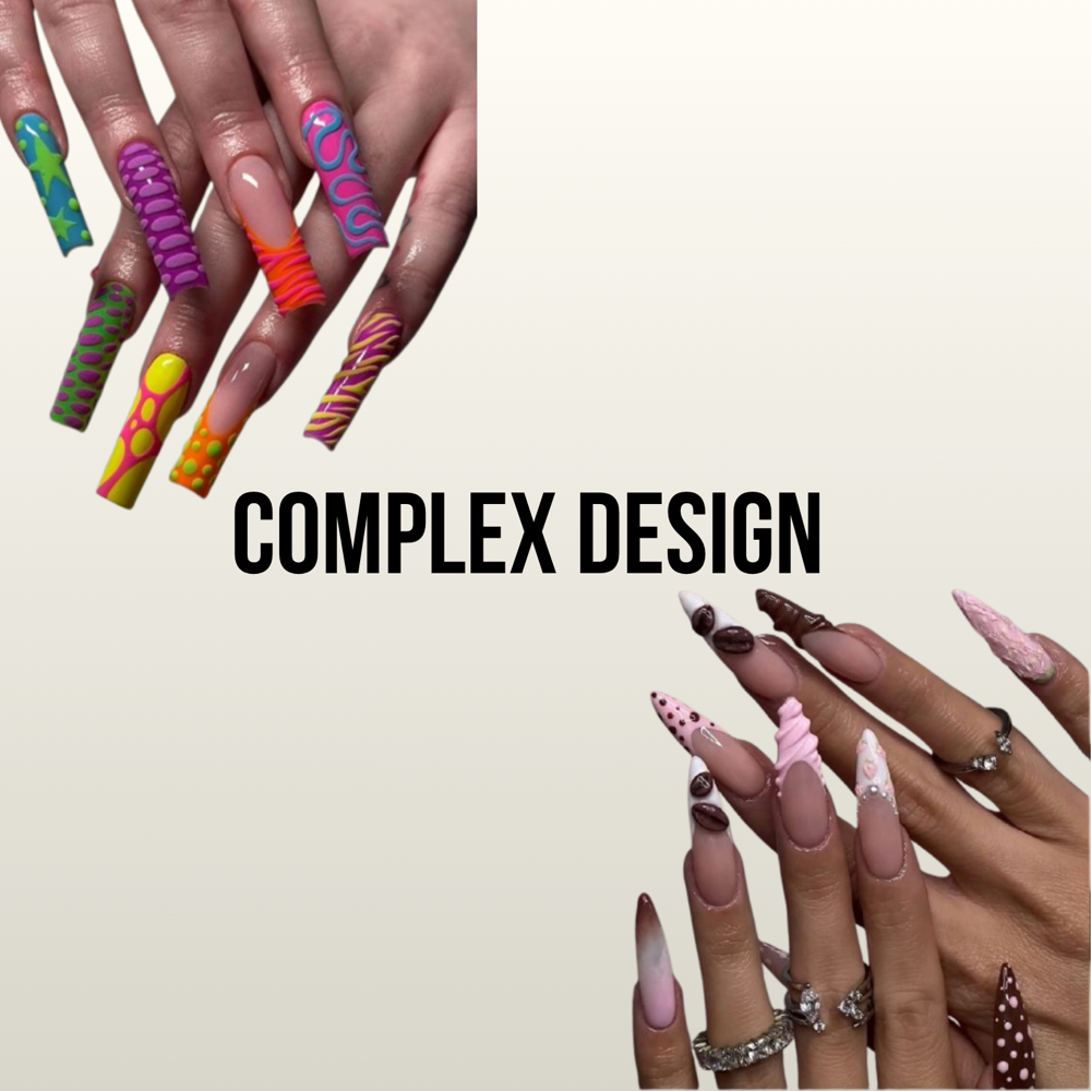 Full Set (Complex design) at Maria's Nails in Bloomington, IL