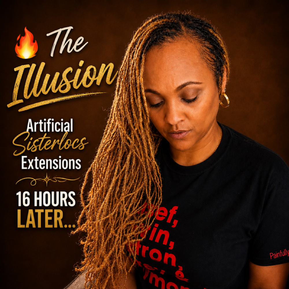 Artificial Sisterlocs at LISA DID IT BRAIDS & LOCS in Martinez, GA
