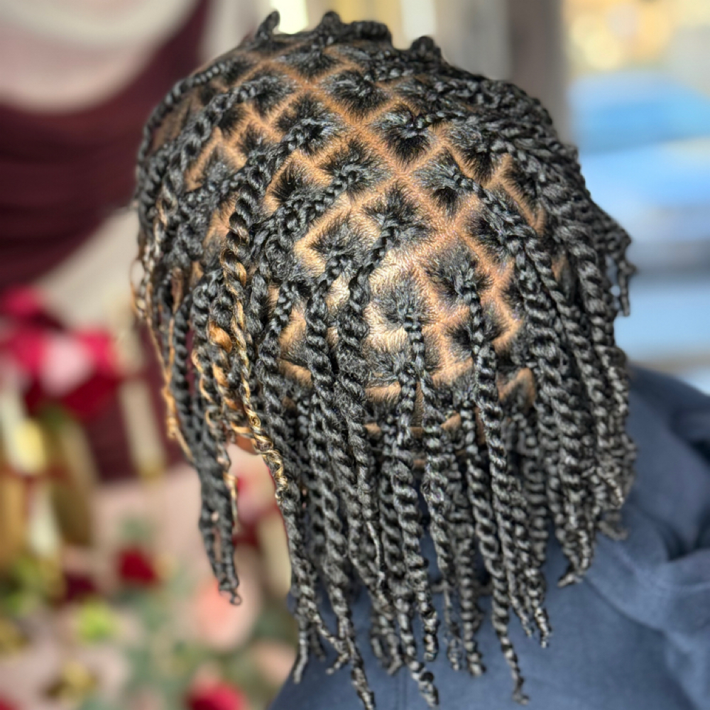 Two-Strand Twists at Anjel Hair and Beauty Studios in College Park, GA