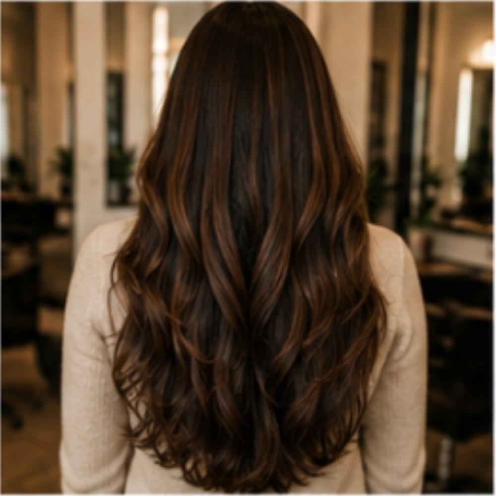 Long Haircut at Gregory's Salon & Spa LLC in Woodcrest, CA
