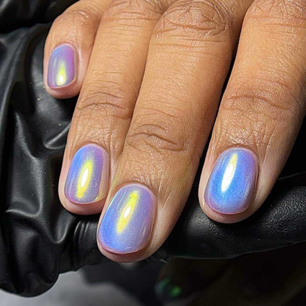 All-Over Chrome at Jacey Does Nails in Tulsa, OK