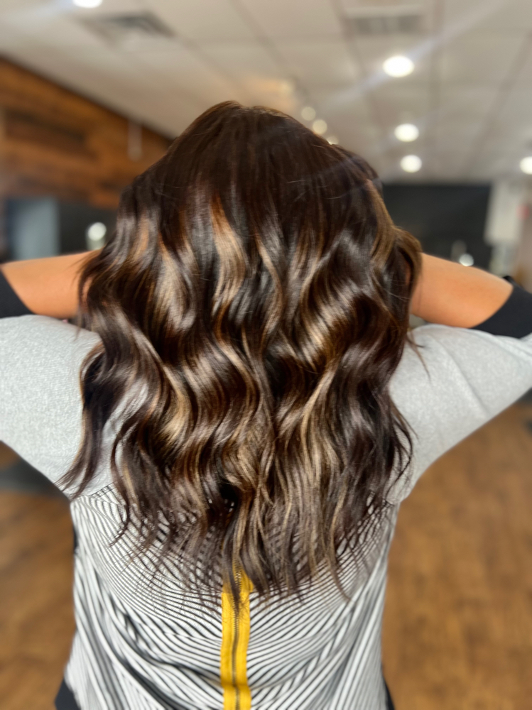 Root Color With Blow Out & Style