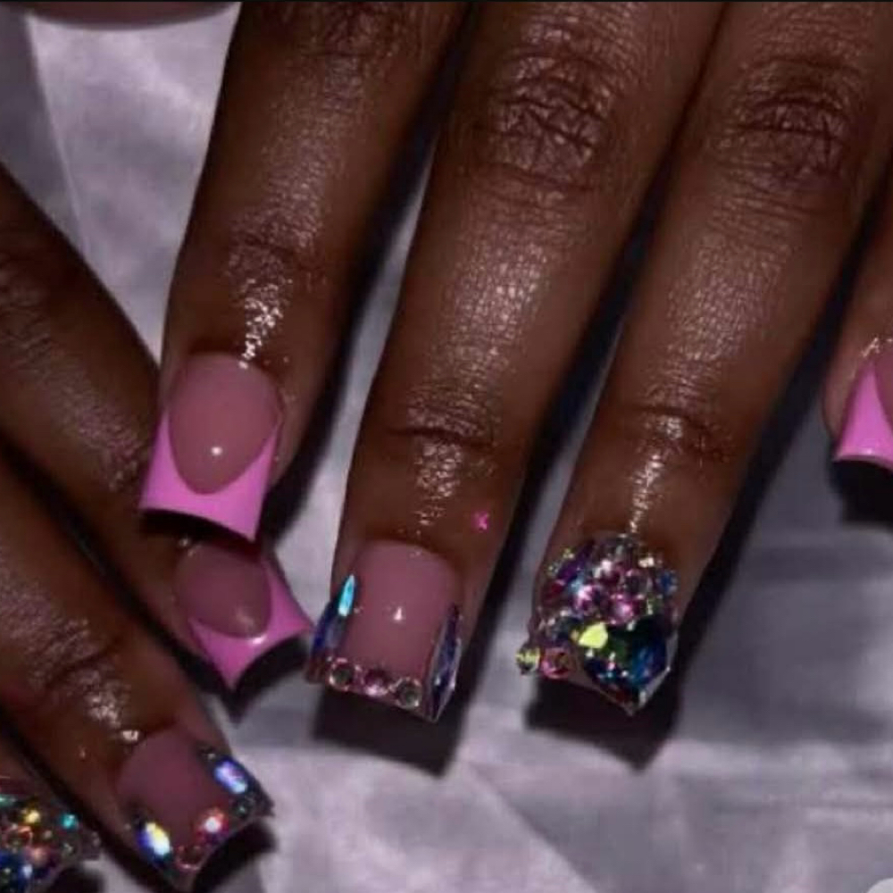 Short Full Set Included Gel Polish at Pressed Petals Nail Bar in Greenville, NC