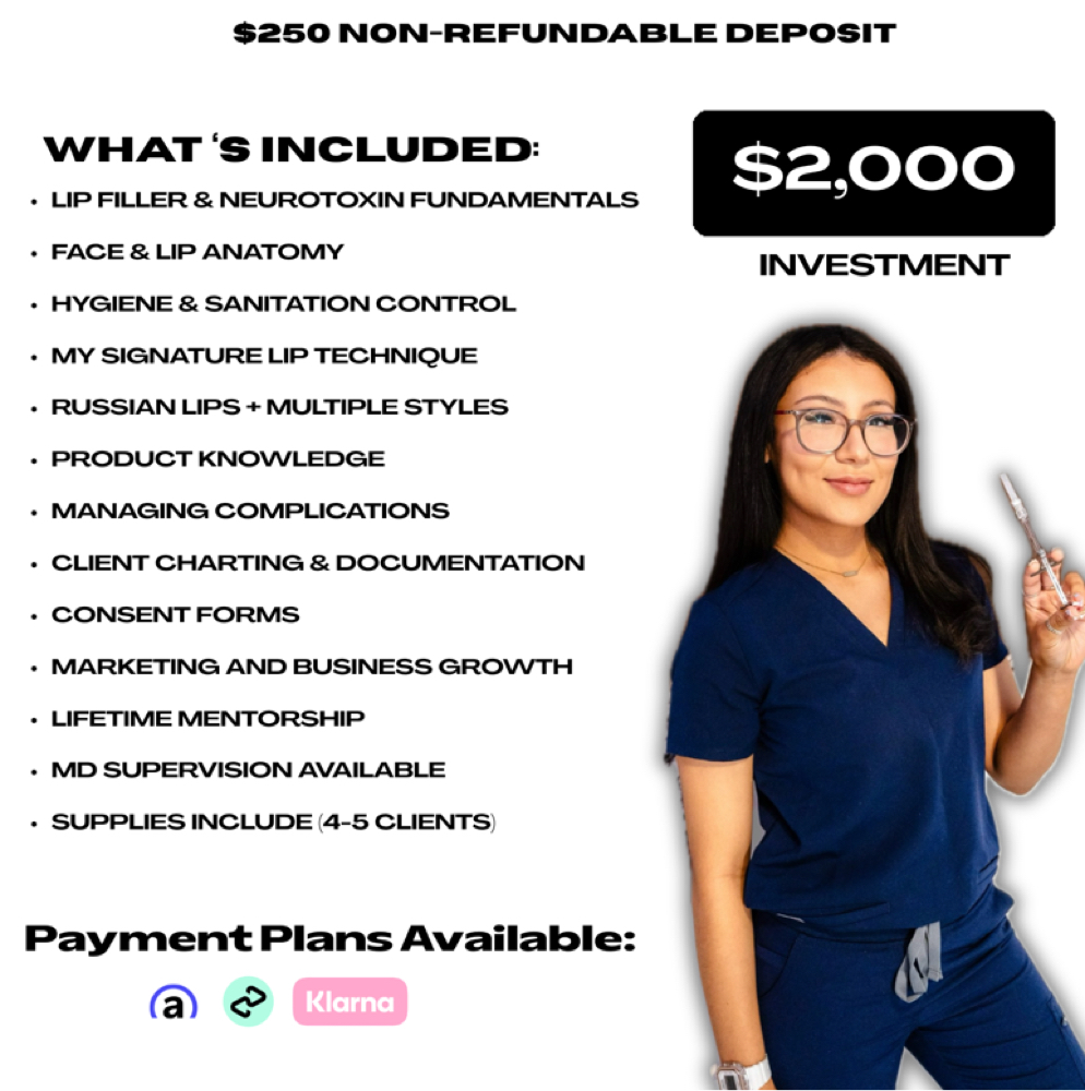 LIP FILLER + NEUROTOXIN COURSE at The Needle Studio Tx in Cleburne, TX