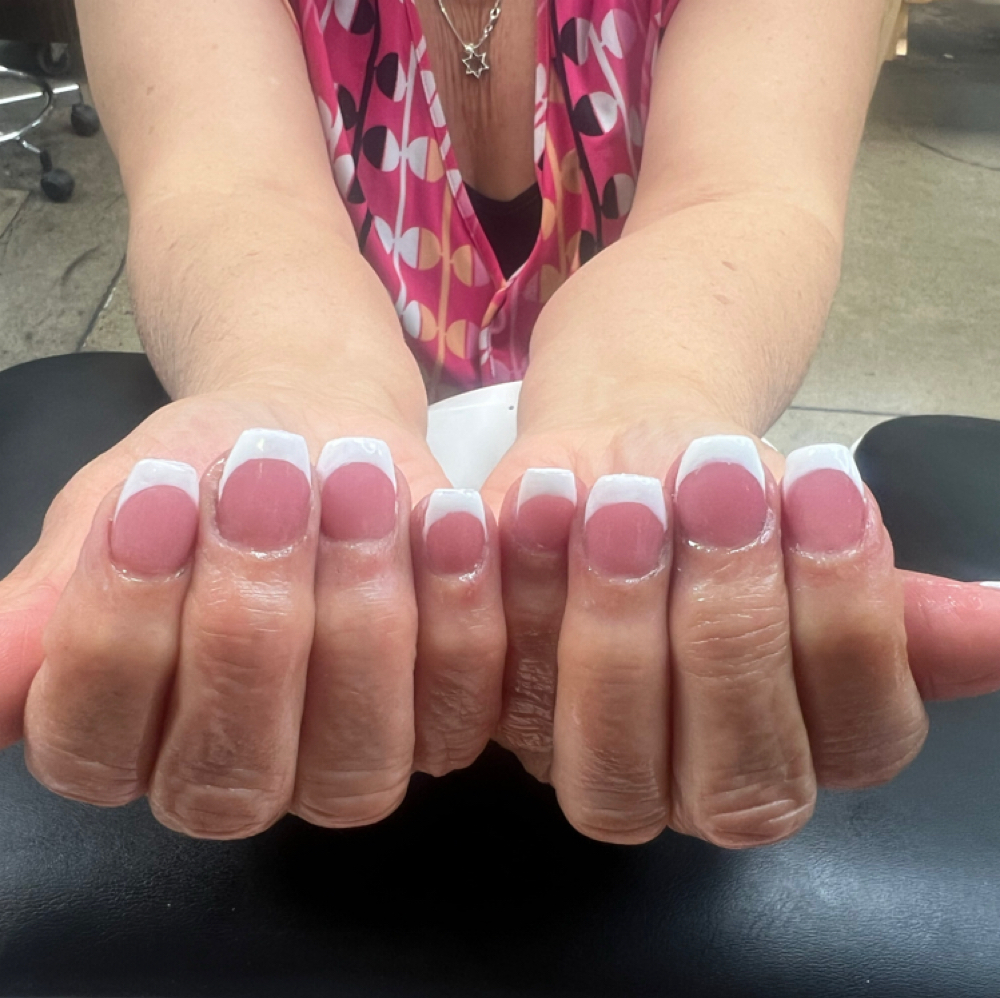 French Tip Design at Vibe Salon in Reno, NV
