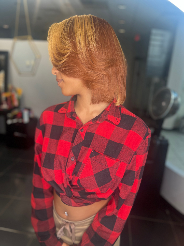 Silk Press Trim/treatment