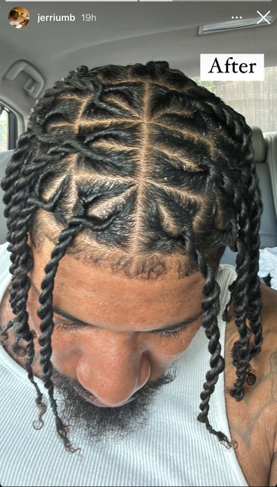 Medium Twists (Invisible locs)