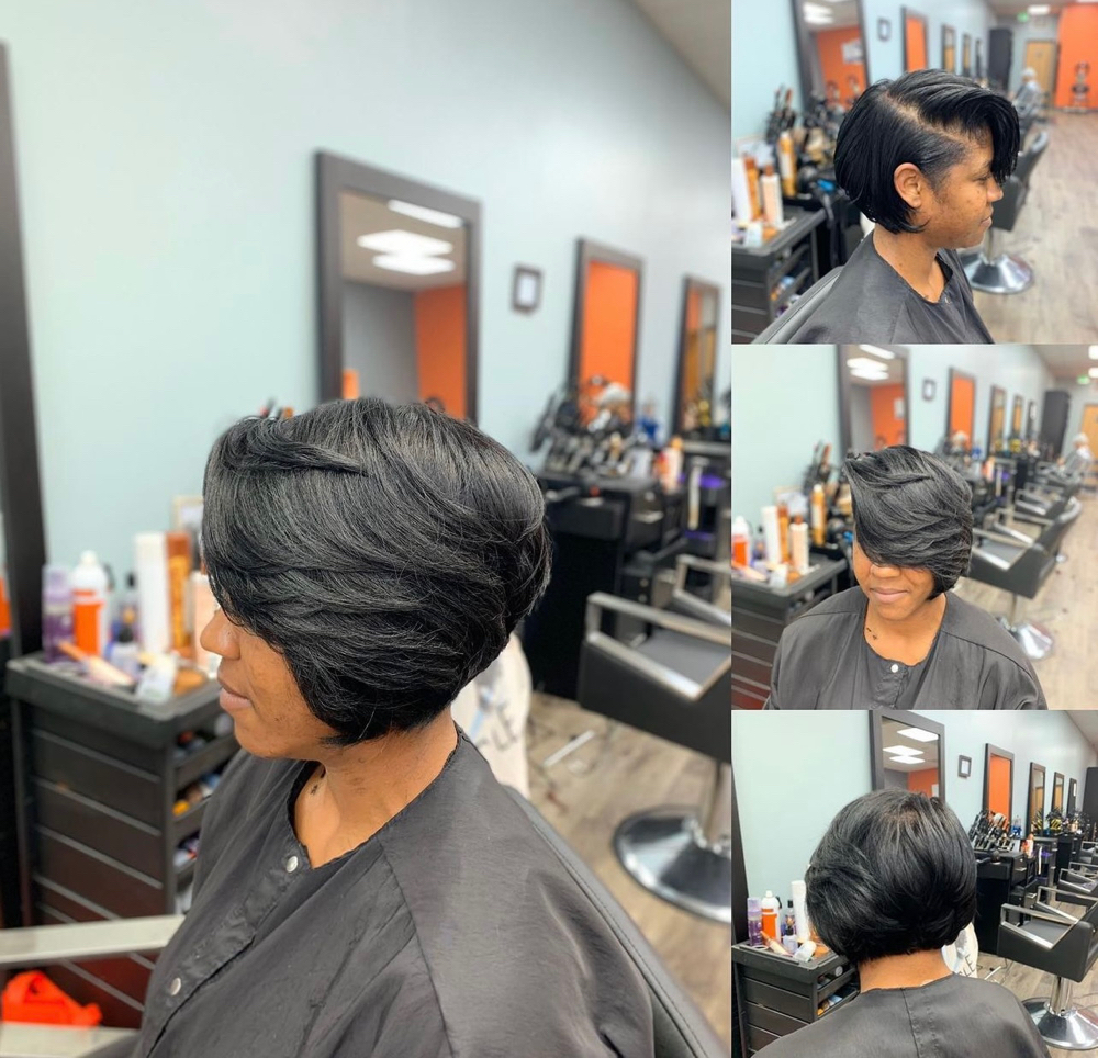 Graduated Bob Cut at House of Healthy Hair in Merrillville, IN
