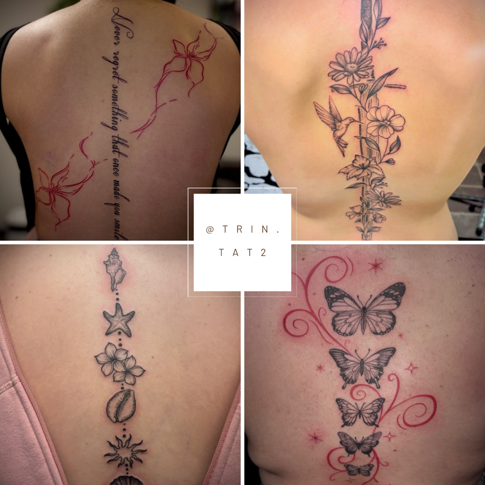 Custom Tattoo- spine/ Back