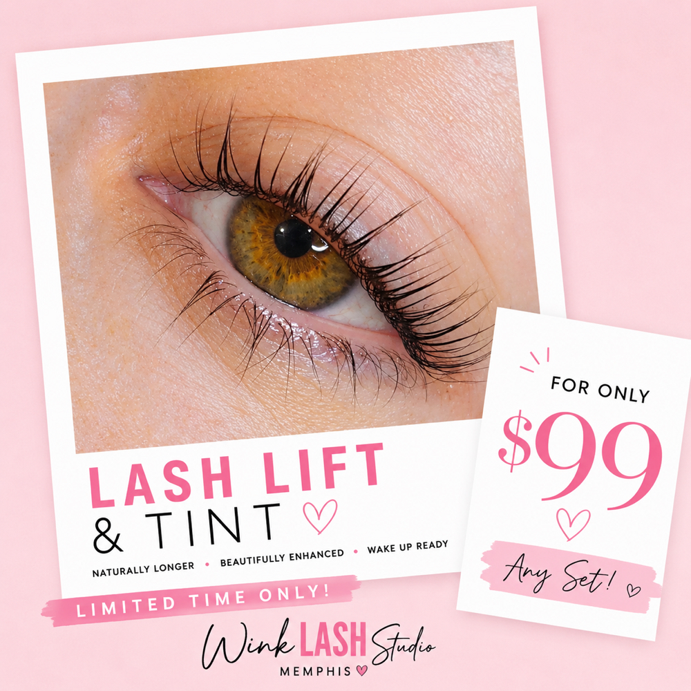 ✨Lash lift and tint combo✨ at Wink Lash Studio in memphis, TN
