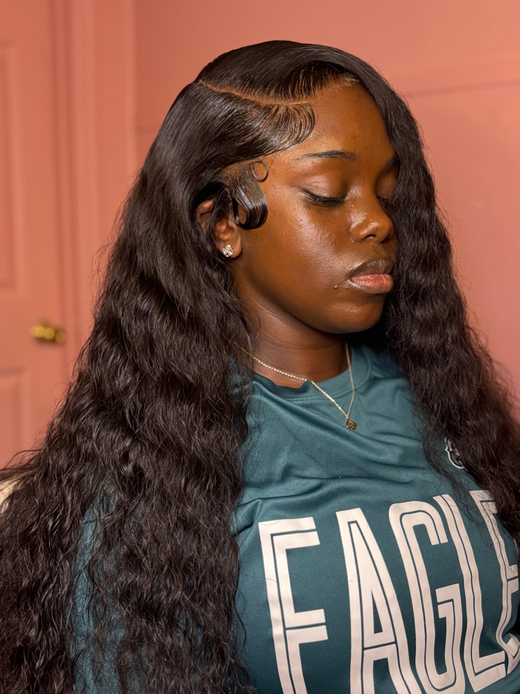 5x5 lace closure wig install