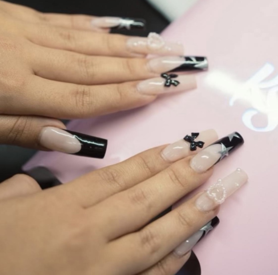 Acrylic Full Set with Gel-LONG