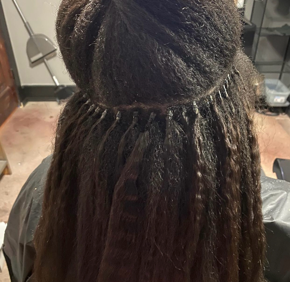 Microbead install at Storybook Hair in Cary, NC