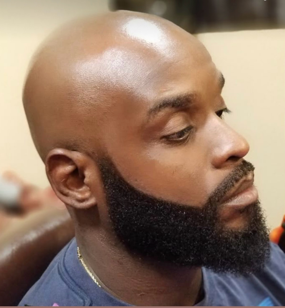 Bald Shave and Beard Trim