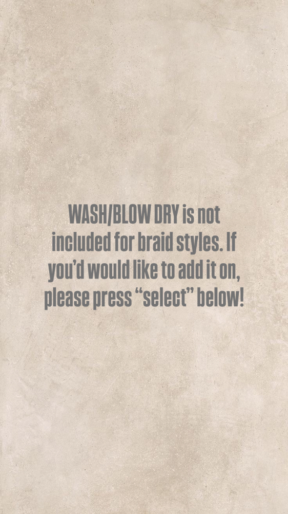 Wash/Blowdry Add-on