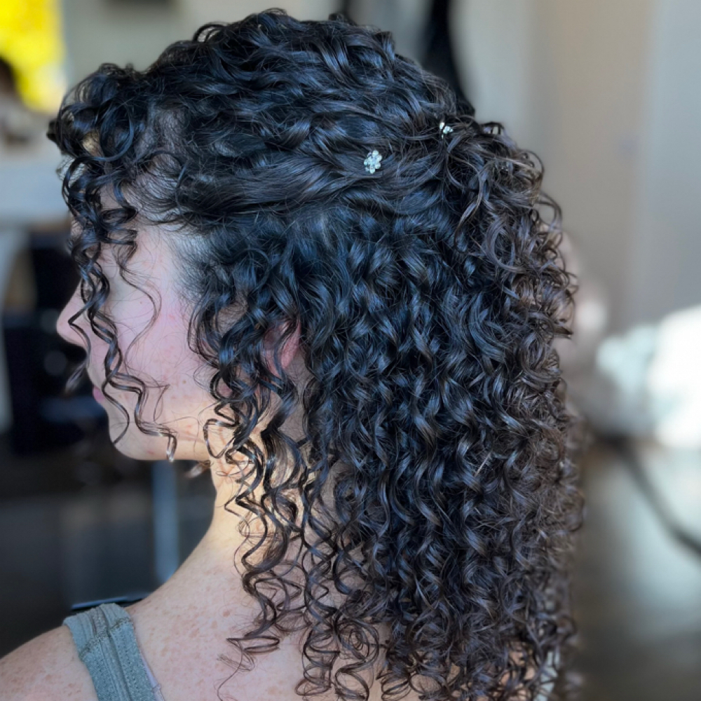 Curly Updo at Vivaa Curly in Lindenhurst, NY
