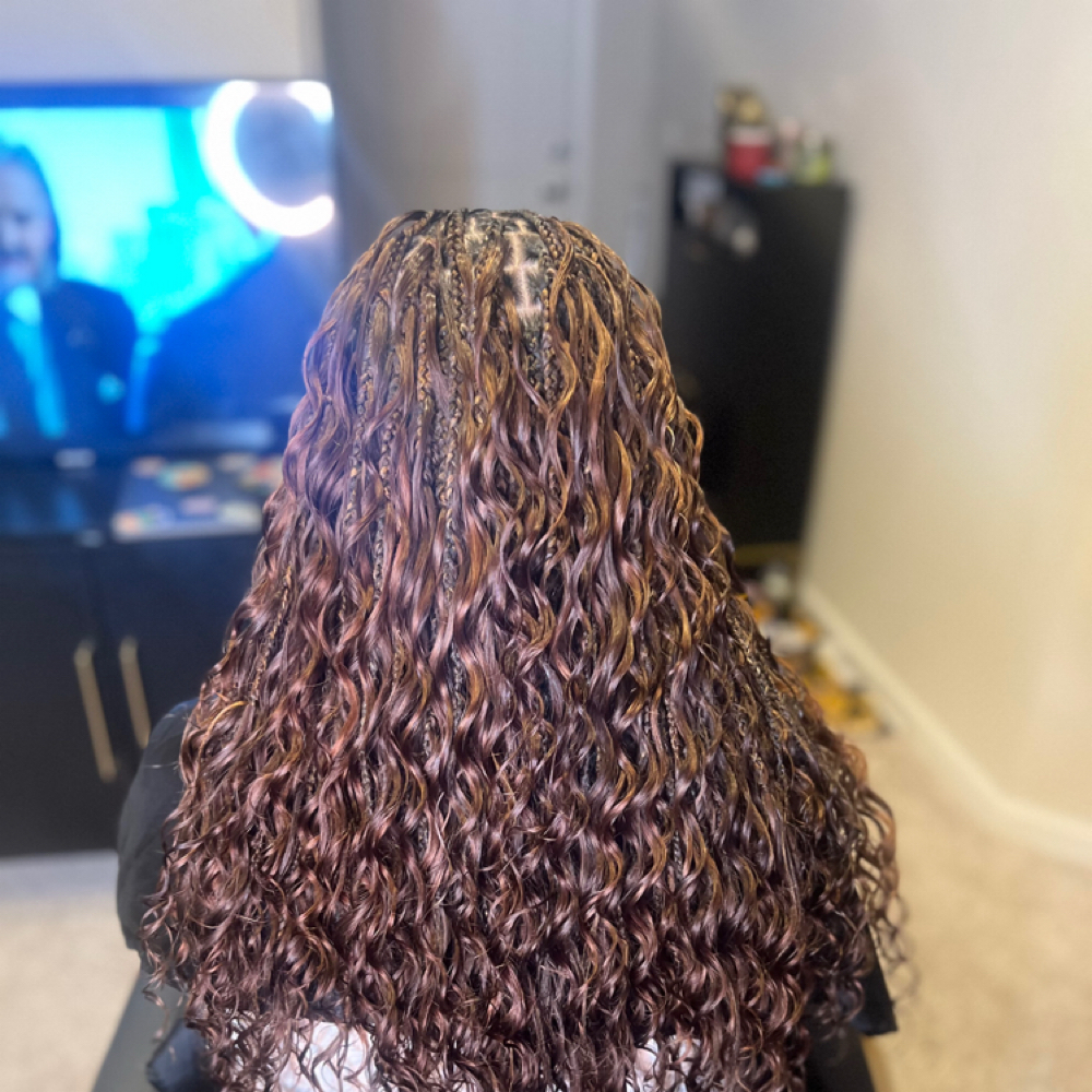 Full Boho Knotless at Braider Queen in Laurel, MD