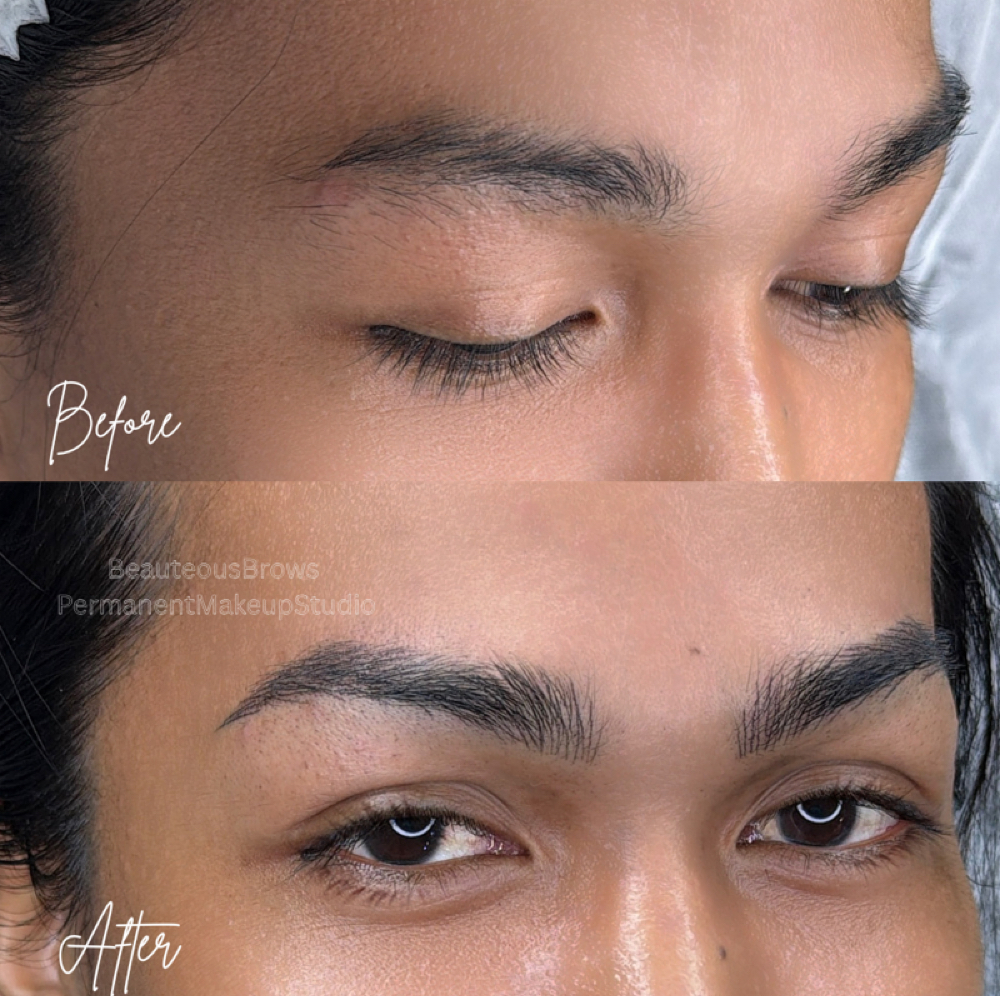 Hyper Realistic Brows at Beauteous Brows Permanent Makeup Studio in North Canton, OH