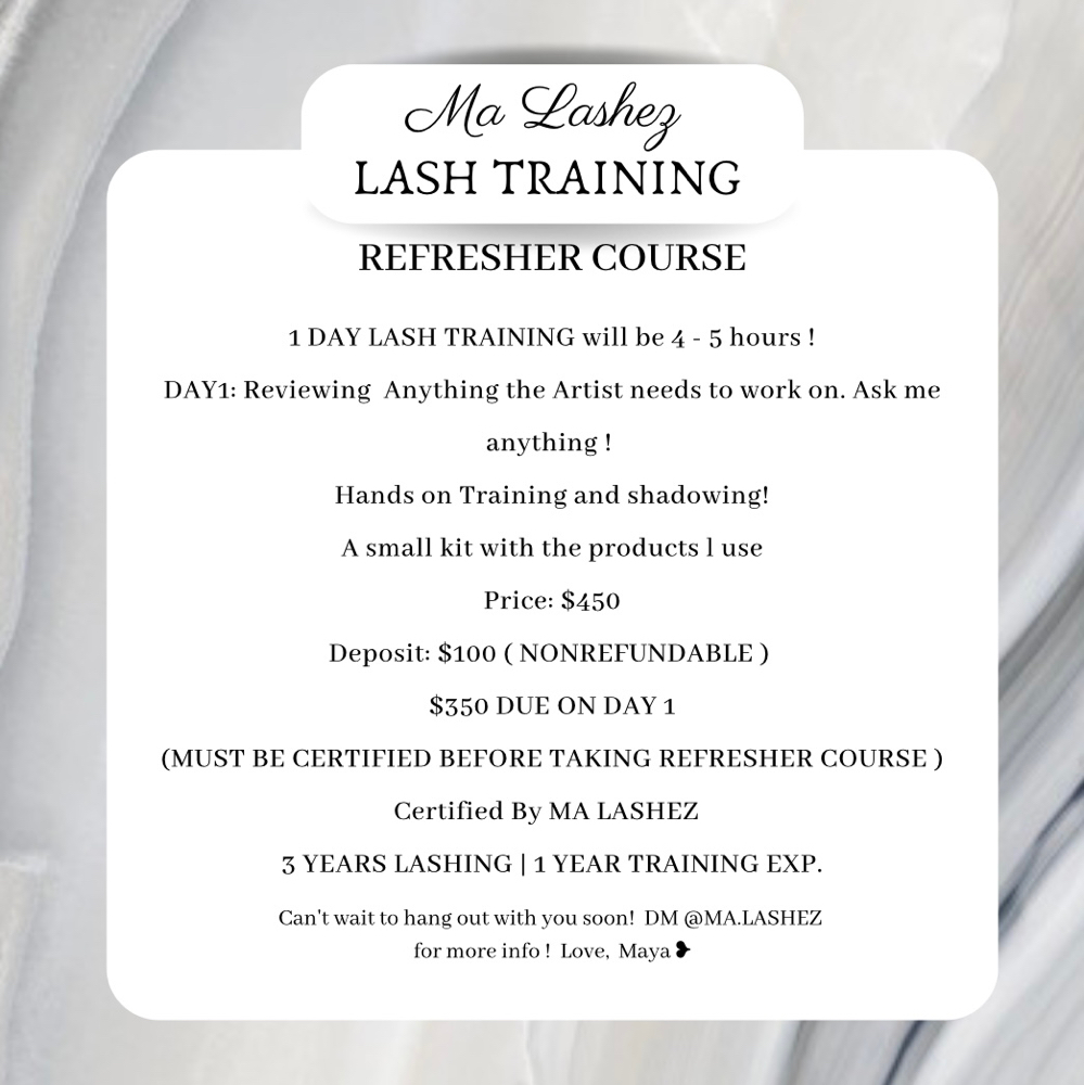 Refresher Course at Ma Lashez in Mission hills, CA