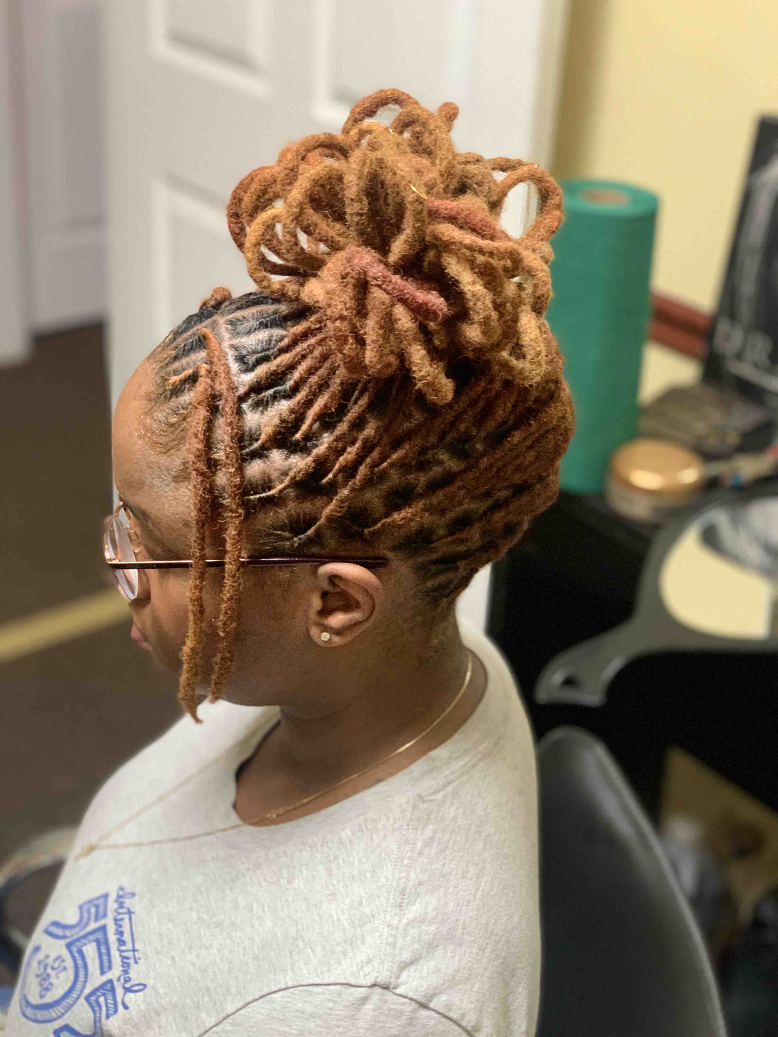 Loc Petal Updo