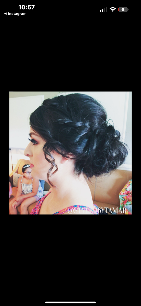 Full Updo(clean dry hair)