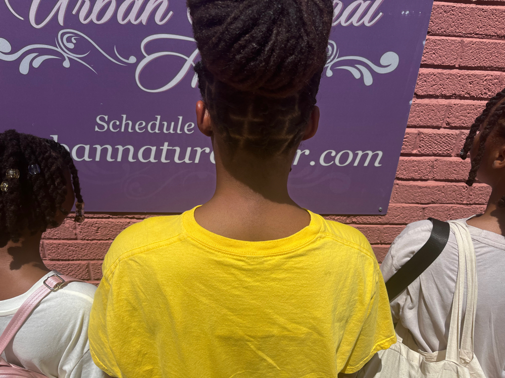 Loc Bun at Royal Roots Natural Hair Salon Studio in Bowie, MD