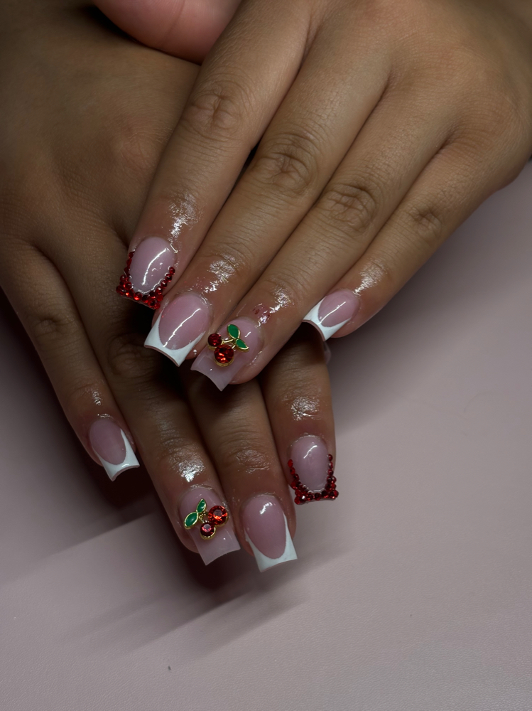 short acrylic nail set